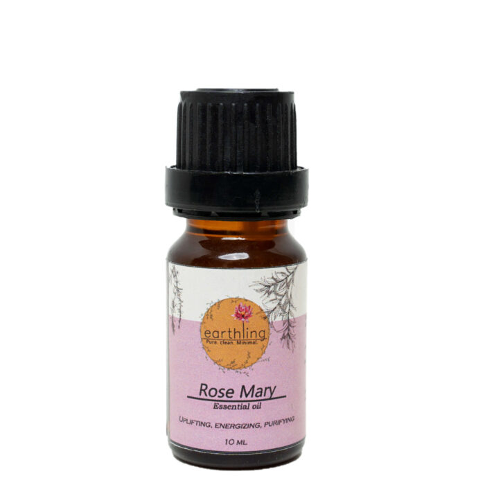 Earthling Pure Rosemary Essential Oil for Skin and Hair Health.